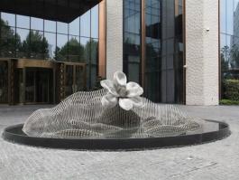 上海萬(wàn)達(dá)瑞華酒店不銹鋼雕塑