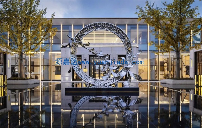 不銹鋼水池雕塑 不銹鋼水池雕塑